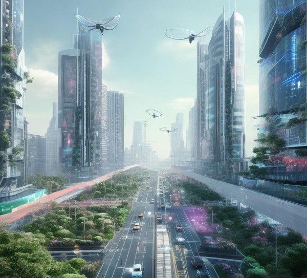科技与未来,白色背景下的未来愿景
