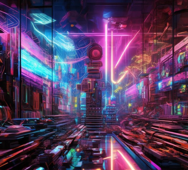 科技浓度，创意绽放—未来科技动态背景画素材图片