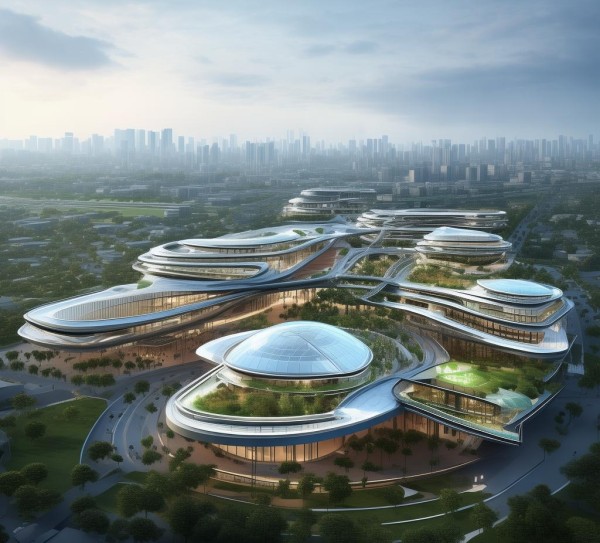 科技场馆体系设计图纸,构建未来城市的创新载体
