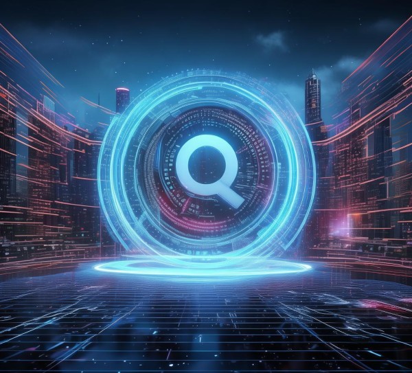 科技背景下的QQ,智能界面与科技感的完美结合
