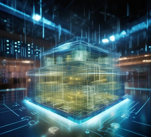 以光大银行为依托，构建科技体系架构图，实现智慧赋能。