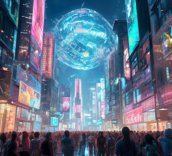 科技狂潮， visually stunning 动态的科技趋势