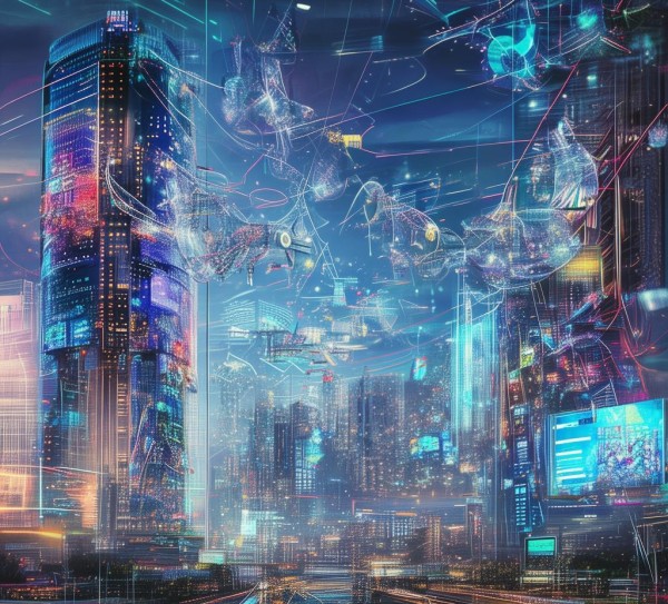 电子科技动态图片，未来科技的视觉之旅