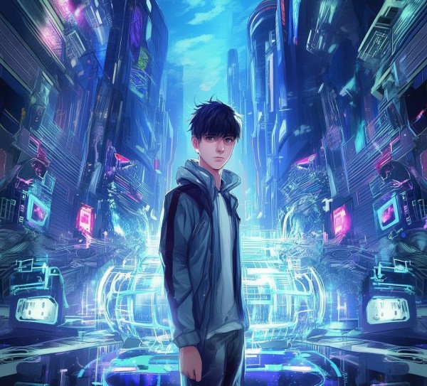 科技与成长，男生科技动态壁纸动漫的未来启示