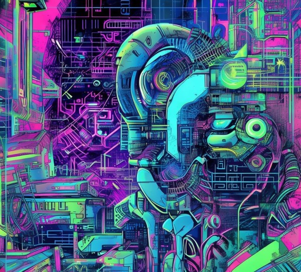 科技与艺术，创新的插画海报素材