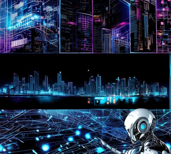 科技动态全场景解析黑白背景图素材——灵感到应用的创新展示