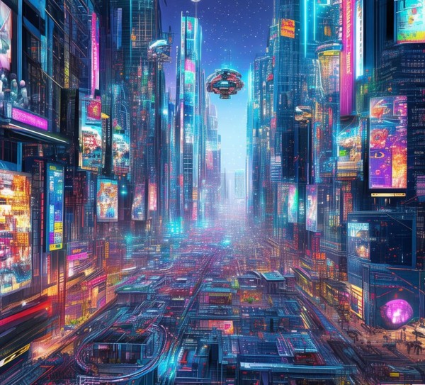 科技壁纸，未来城市的新视觉盛宴