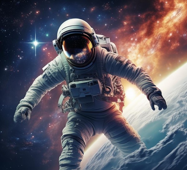 探索太空，宇航员科技动态壁纸