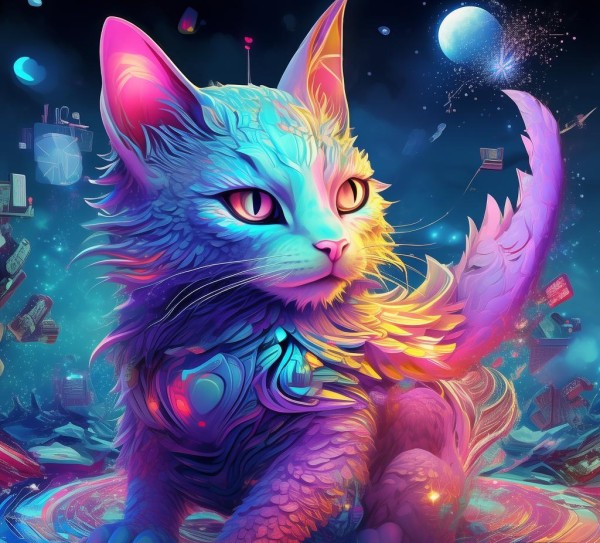 龙猫科技动态科技海报壁纸图片