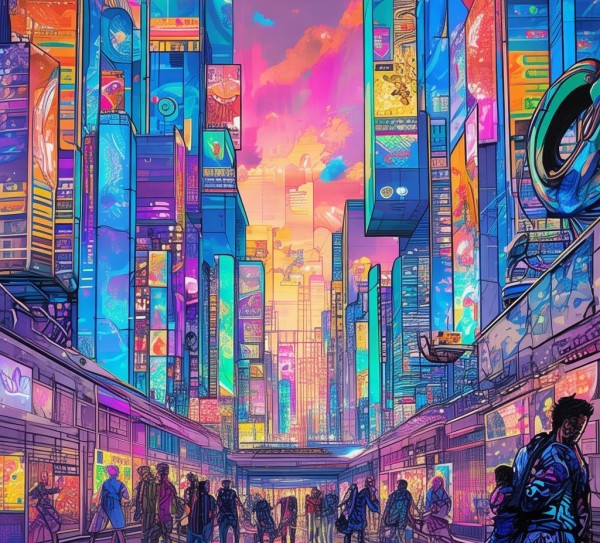科技与未来交织的漫画艺术,未来科技的视觉启示