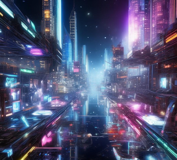 科幻科技动态背景图，未来无限可能