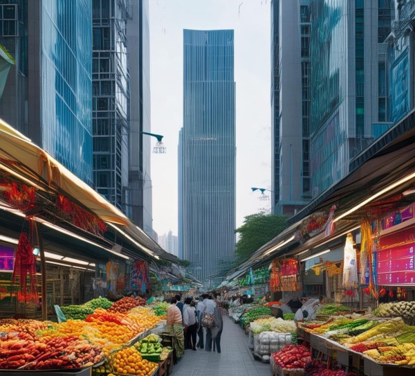 闵行科技区菜市场，商业与民生的融合