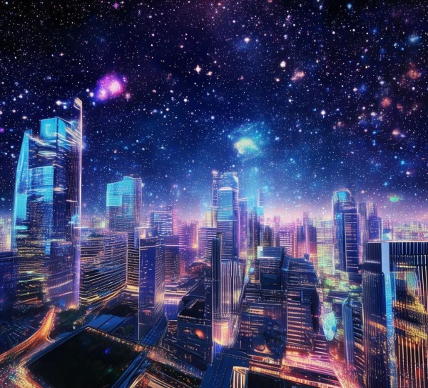 光明与未来，星辰科技科技之光壁纸