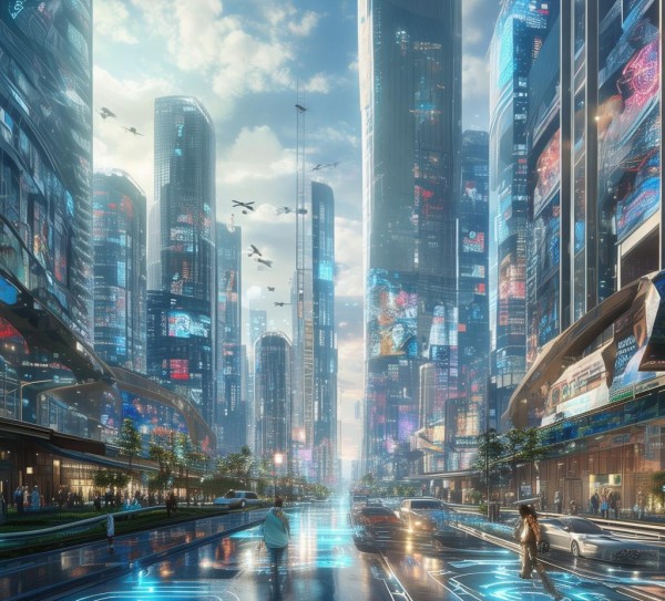 科技动态背景视频，未来生活的新图景