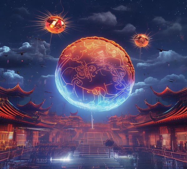 中秋科技动态图，探索科技与文化相融的未来