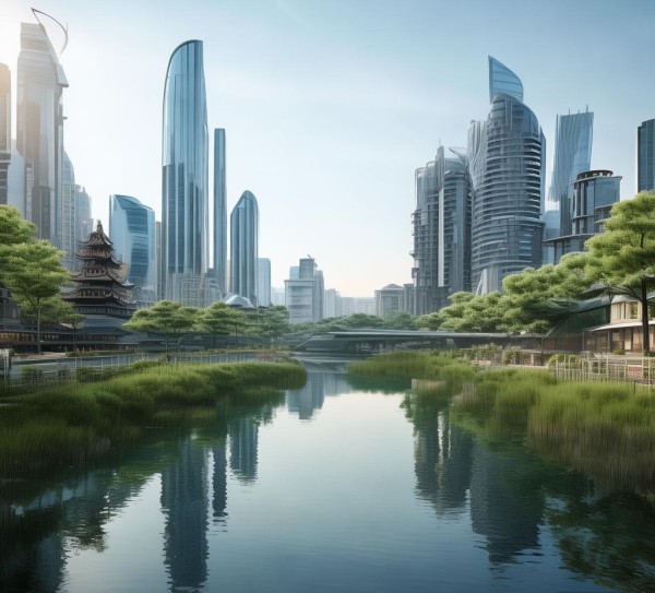 湖上区与高新科技开发区，文明与科技的对话