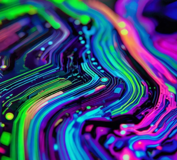 未来科技发展的新趋势，电流科技动态壁纸