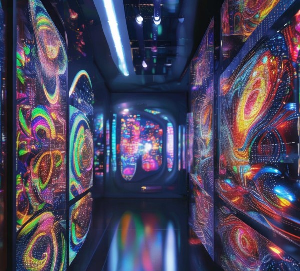 科技与艺术，动态纹身艺术展