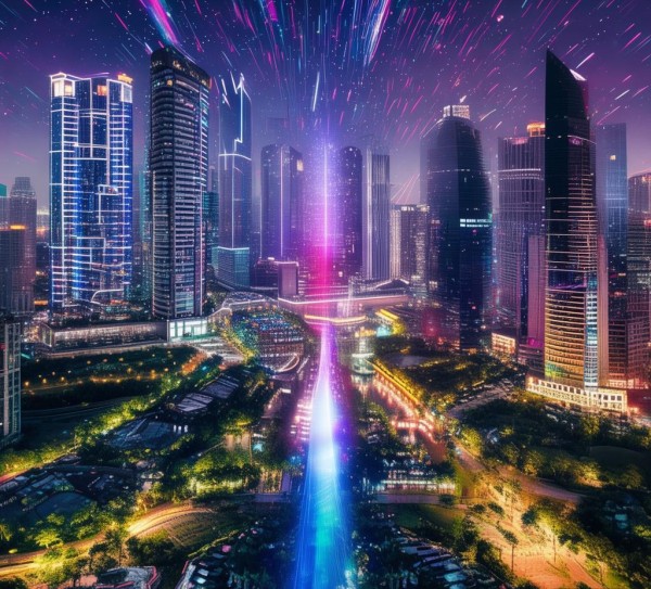 广州星 streak，科技与自然的星河交汇