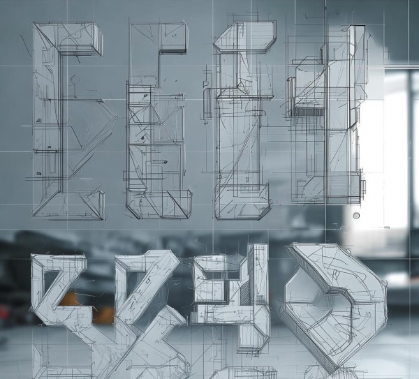 科技开发类字体设计图,从灵感到应用