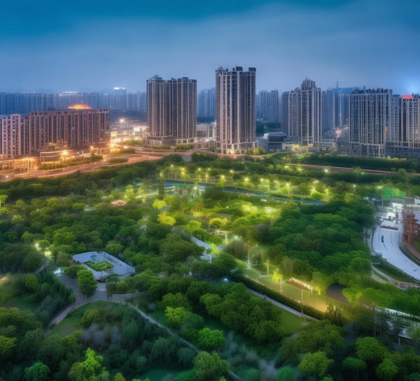 长春北湖科技有限公司宁溪公园,科技与生态的完美融合。
