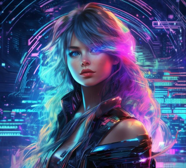 科技动态美少女像素壁纸,科技与美的完美结合 科技动态美少女像素壁纸,科技与美的完美结合