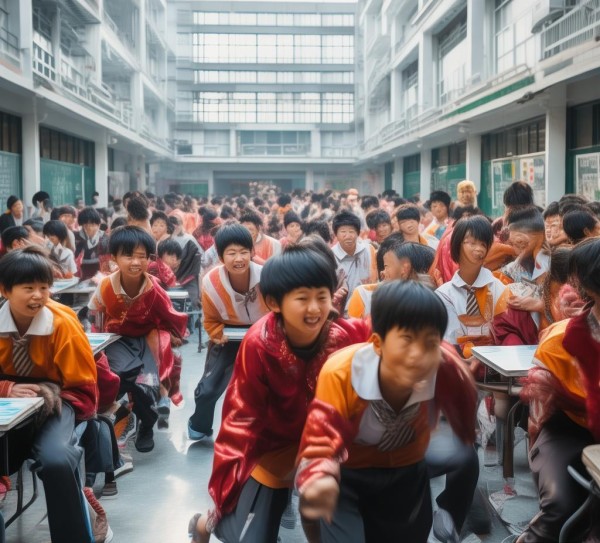内江科技开发学校课间操,课堂,校园 内江科技开发学校课间操,课堂,校园