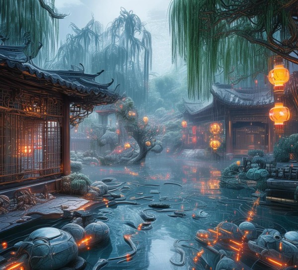 古风科技动态壁纸图片