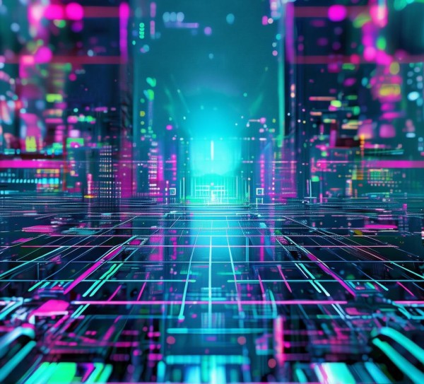 科技感下的像素壁纸，未来设计的视觉盛宴