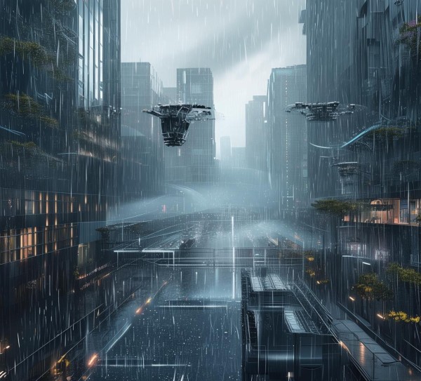 雨天科技之壁纸,科技助力城市雨水管理