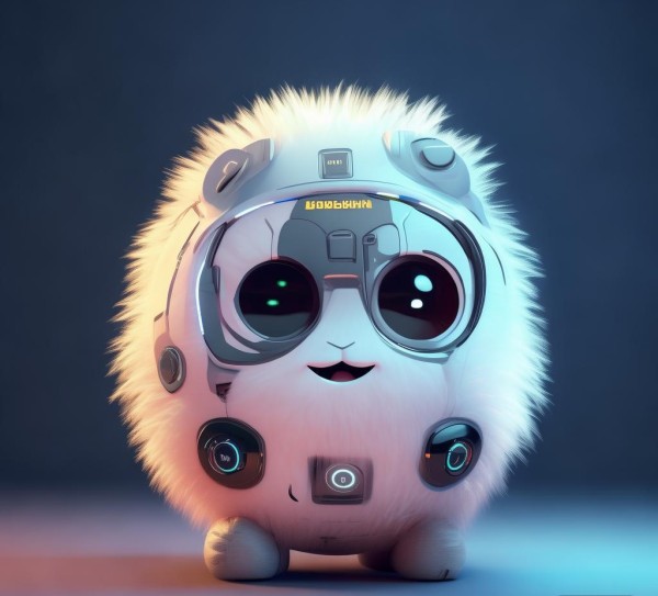 科技与萌生，黑白科技动态表情包