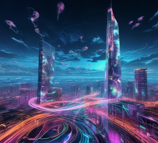 赛博科技动态壁纸,数字时代的美好图景