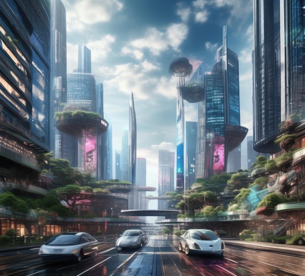 城市科技未来图景，从动态到视觉化的未来城市新图景
