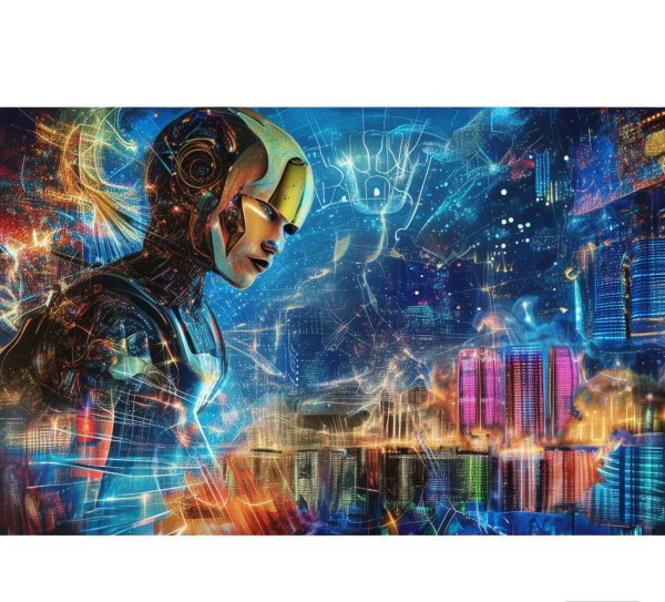 艺术与科技动态海报创意素材——未来融合设计