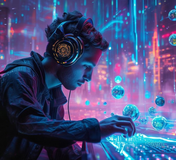 未来科技动态，插画师的未来音频探索