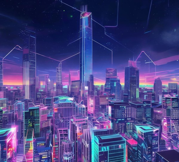 抖音科技动态壁纸透视