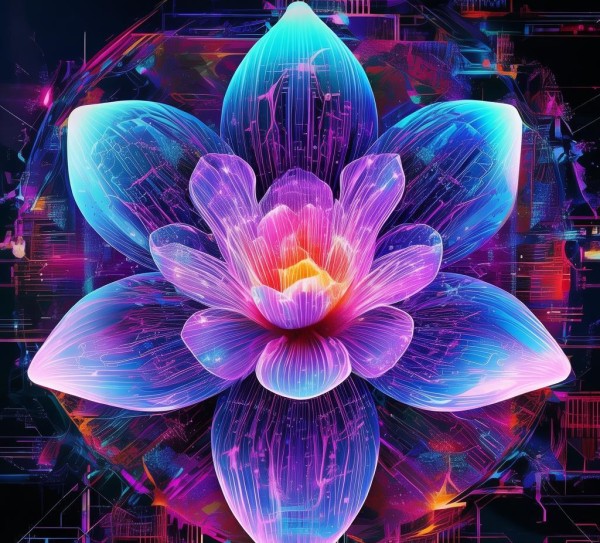 科技与美的完美融合，炫酷科技动态壁纸的霸气之花