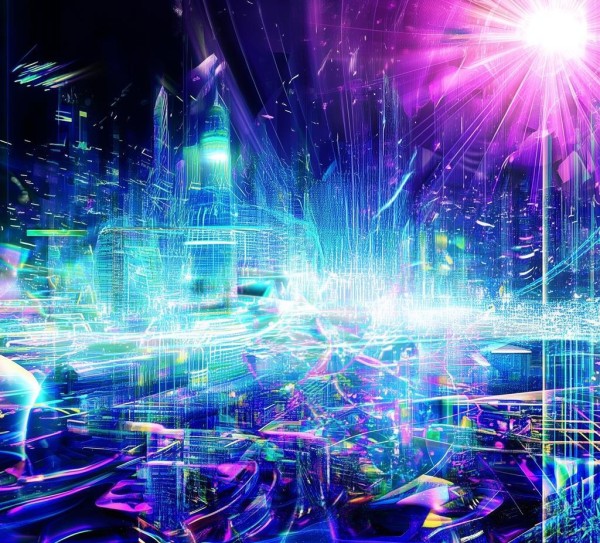科技绘图,彩色壁纸的未来之光 科技绘图,彩色壁纸的未来之光
