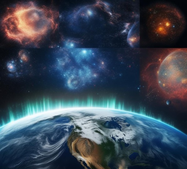 探索宇宙的地球素材视频，科技与自然的完美结合